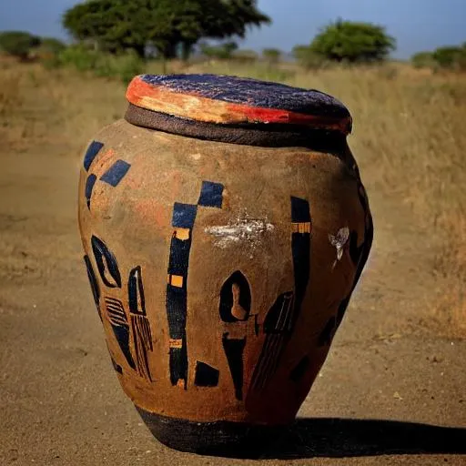 Prompt: African village drum