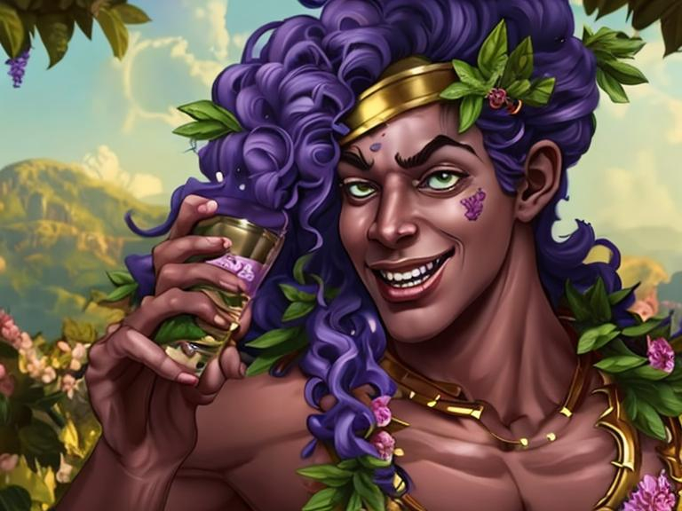 Dionysus God of Wine from Hades game