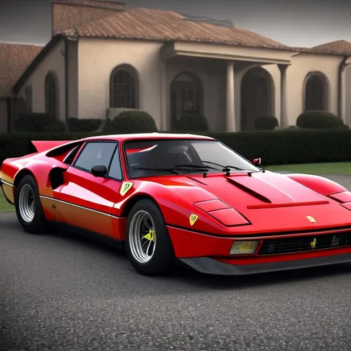 Prompt: UHD photorealistic rendering Ferrari 288 gto