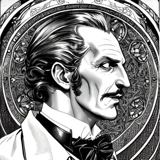 Vincent Price as Mad Scientist | art nouveau portra... | OpenArt