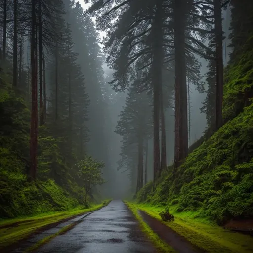 Prompt: beautiful rainy day in the forest, perfect camera shot, ultra-detailed, night, night sky, stars, calm, alone, art, realistic, hyper-realistic, highly detailed, realism, 32k, photography, hdr, 1080p, cinematic, Hyperrealistic, fictional environment, mid shot, intricately detailed, colour depth, dramatic, side light, colourful background, beautifully shot, perfect composition, atmospheric, moody, happy, emotion, 