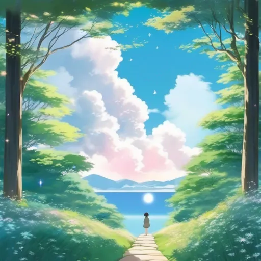 aesthetic profile picture anime ghibli simple calmin