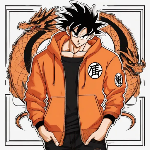 Goku 2025 wearing hoodie