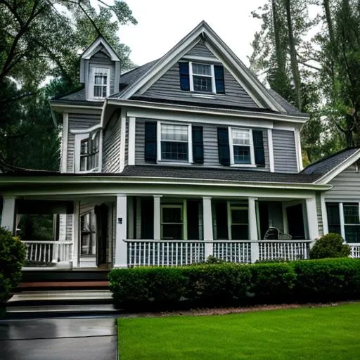 Prompt: Amityville Horror movie still , horror, photorealistic, hyperrealistic, ultra hd, cinematic, 