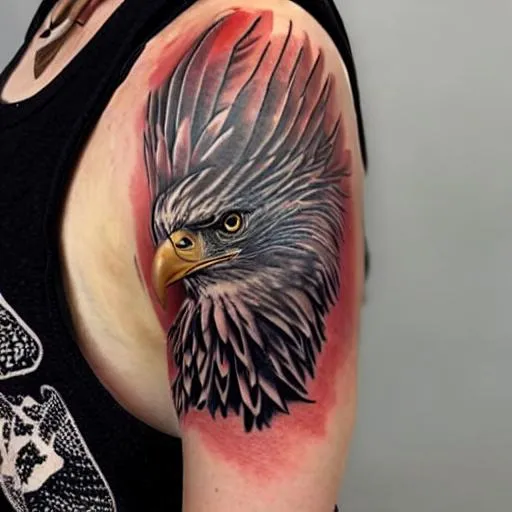 Prompt: Eagle tatoo