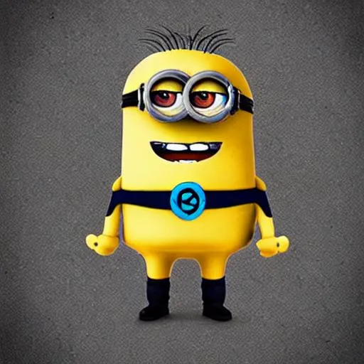 Prompt: Scary realistic minion