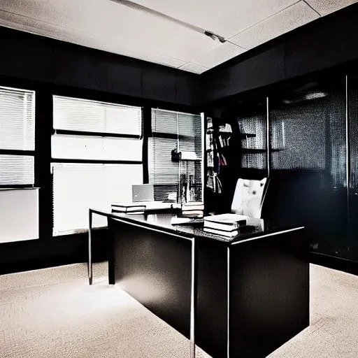 Prompt: Dark Office room
