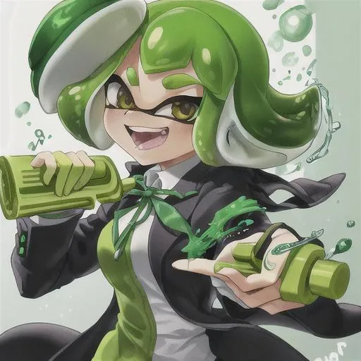 Prompt:  green splatoon