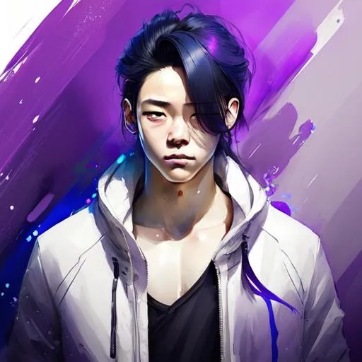 Prompt: https://kprofiles.com/wp-content/uploads/2020/10/IP_Zhou-Yanchen-900x688.jpg anime portrait of a male character, anime eyes, beautiful intricate hair, shimmer in the air, symmetrical, in re:Zero style, concept art, digital painting, looking into camera, square image, OC for Is It Wrong to Try to Pick Up Girls in a Dungeon? 