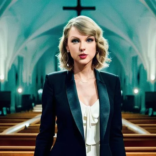 Taylor swift, church, realistic | OpenArt