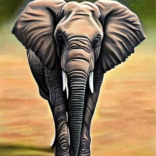 Prompt: Perfect realistic elephant