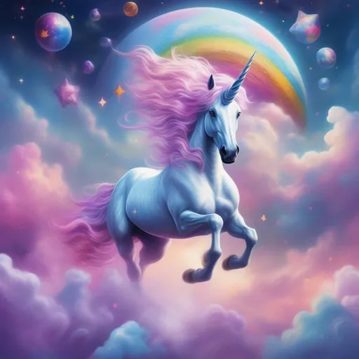 a beautiful hyper realistic unicorn in the style of...