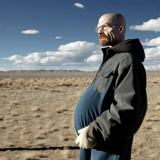 Prompt: Walter White pregnant