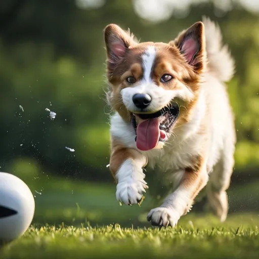 Prompt: ultra realistic 8k picture of a dog playing fetch 