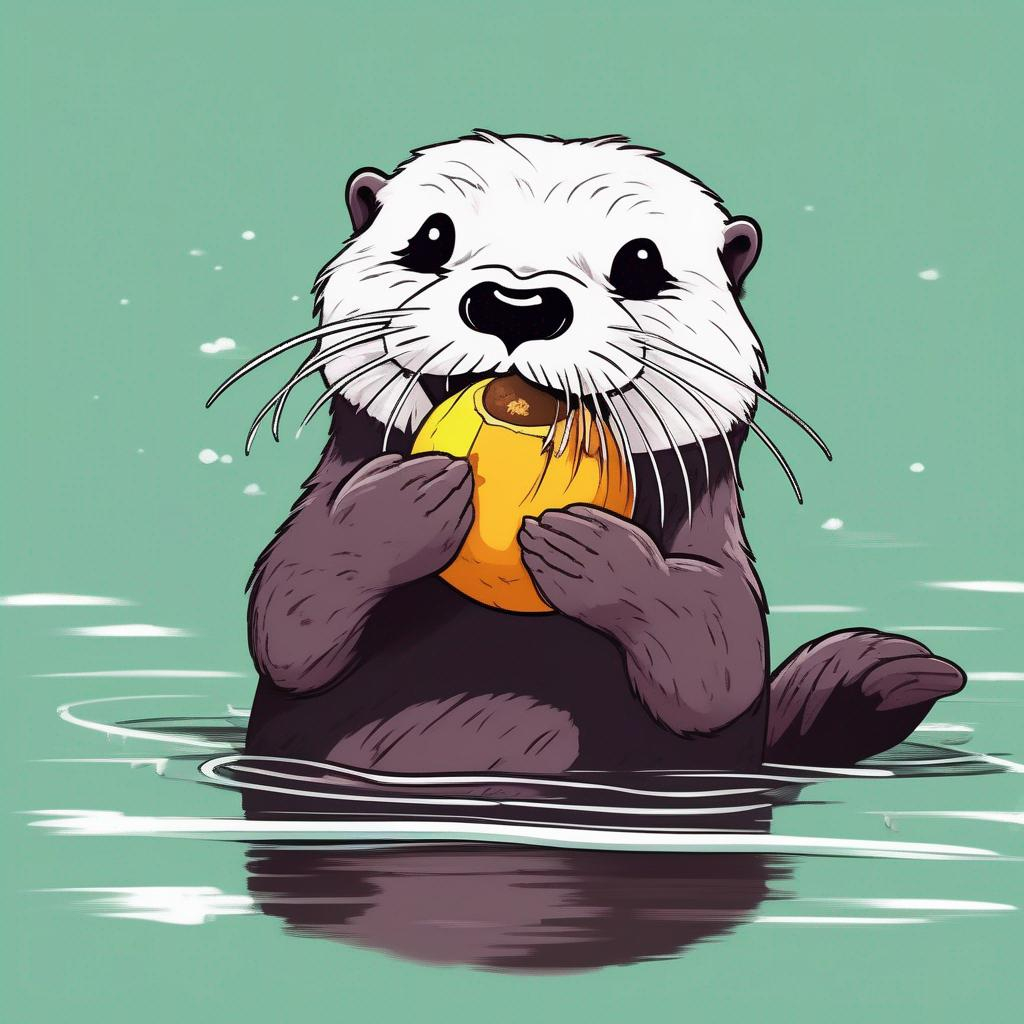 Cute Anime Otter