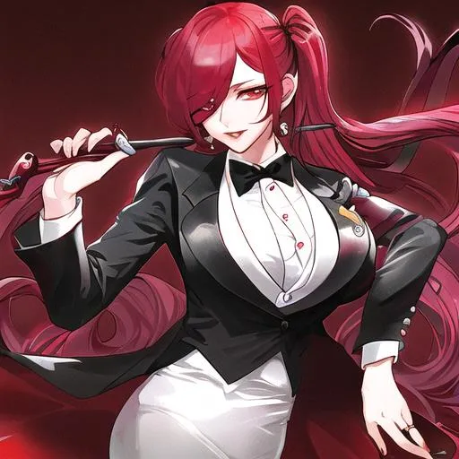 Prompt: Cherry as a mafia boss