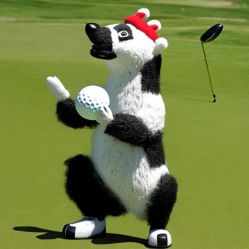 Prompt: Mexican golf badger 