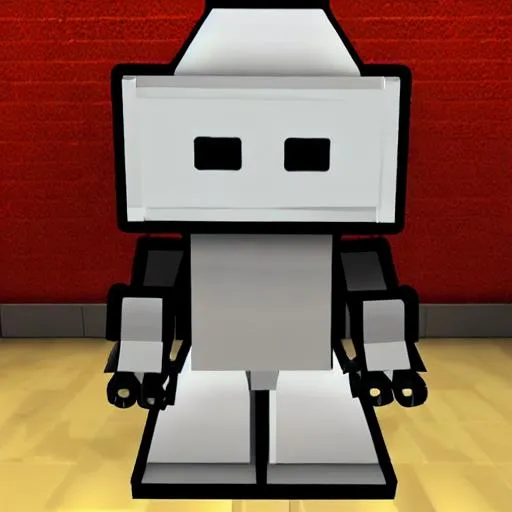 Prompt: Robot in 
Roblox 
