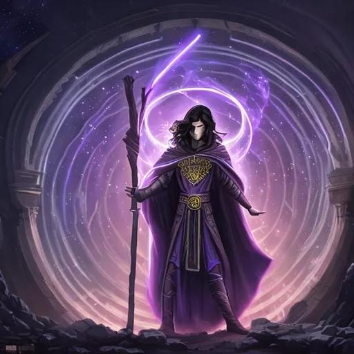 Prompt: Cosmic Epic, Mistborn male, (long black hair, black robe), holding a stick with shining light. background of the city of Rome at night. Mistborn male character + handsome male neopunk wizard opens a portal to the sidereal multiverse. 8k --ar 3:2 - high resolution and video recording --ar 3:2 --v 5 --upbeta --v 5 -- screen space reflection -- diffraction gradation -- chromatic aberration -- gigabyte displacement - - - - Line Scan - Ambient Occlusion - Anti-Aliasing FKA - TXAA - RTX - SSAO - OpenGL-Shader's - Post-Processing - Post-Generation - Cell Shader - Path Mapping - CGI - VFX - SFX - Insanely Instract Details - - Ultra Max- -Beautiful--Dynamic pose--Photography--Volume--Extra detail--Intricate detail. pose--Photography--Volume--Extra detail--Intricate detail.  :: Mandelbrot neuro web :: intricate galaxy inlay + ultra high detail, neon plasma internal light, precise :: consciousness projection :: astral projection :: sharp laser, octane render + unreal render + real photo :: 8k, high contrast volumetric lighting --uplight --quality 2 --stop 80 --ar 3:2