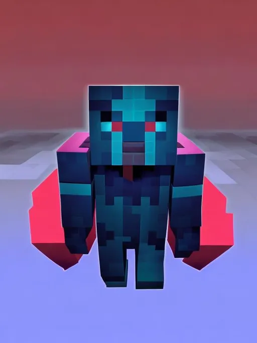 Prompt: Make fan art of this Minecraft skin