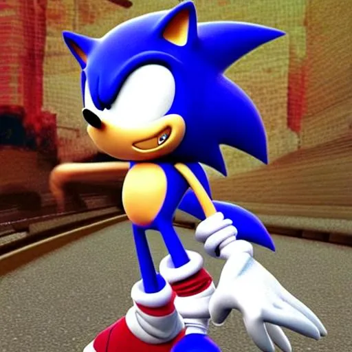 Prompt:  Sonic 


