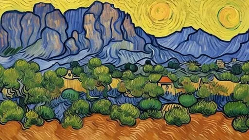 Prompt: Van Gogh Painting of the Sedona Landscape.