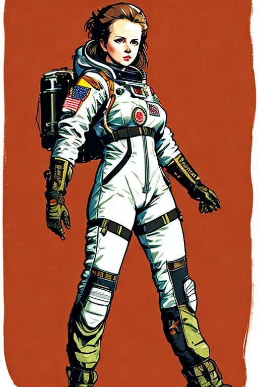 Prompt: (((Yoji Shinkawa))), sticker of ultra detailed portrait of Margret Thatcher in NASA space suit, full body, high quality cell shaded illustration in post apocalyptic style by Yoji Shinkawa, ((full body)), dynamic pose, perfect anatomy, centered, freedom, soul, brown long hair, approach to perfection, cell shading, 4k , cinematic dramatic atmosphere, watercolor painting, global illumination, detailed and intricate environment, artstation, concept art, fluid and sharp focus, volumetric lighting, cinematic lighting, Art by Yoji Shinkawa,
