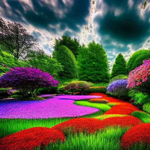 Prompt: long shot scenic professional photograph of {beautiful stone water garden flowers, }, perfect viewpoint, highly detailed, wide-angle lens, hyper realistic, with dramatic sky, polarizing filter, natural lighting, vivid colors, everything in sharp focus, HDR, UHD, 64K