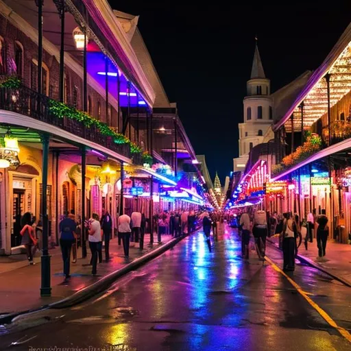 Prompt: Bourbon street