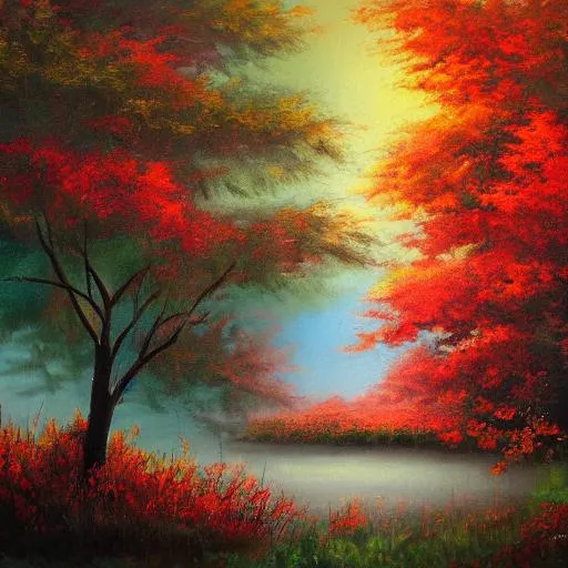 dreamy nature realism painting | OpenArt