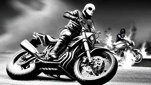 Prompt: anime style, motorcycle on fire on a dark road, somber, highly detailed, full body, background with burning skulls  in dark colors with silver chains and gothic accesories, medieval style, hyper realistic masterpiece, highly contrast dark color mix, sharp focus, digital painting, dark mix art, digital art, clean art, professional, contrast color, contrast, colorful, rich deep color, studio lighting, dynamic light