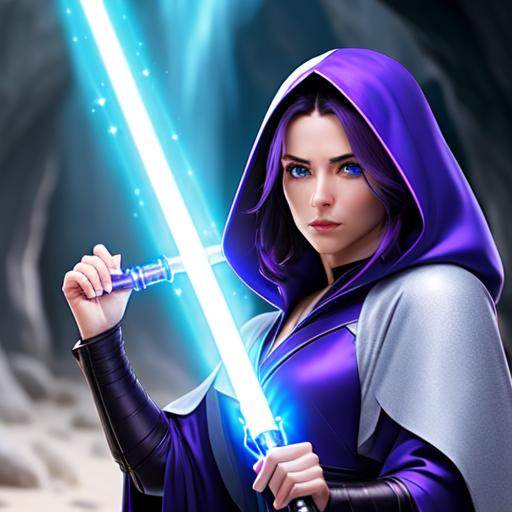 Attractive Seductive Feminine Woman Jedi With Ultra Openart 4382