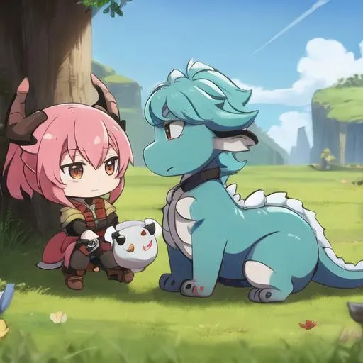 Prompt: A cute dragons 