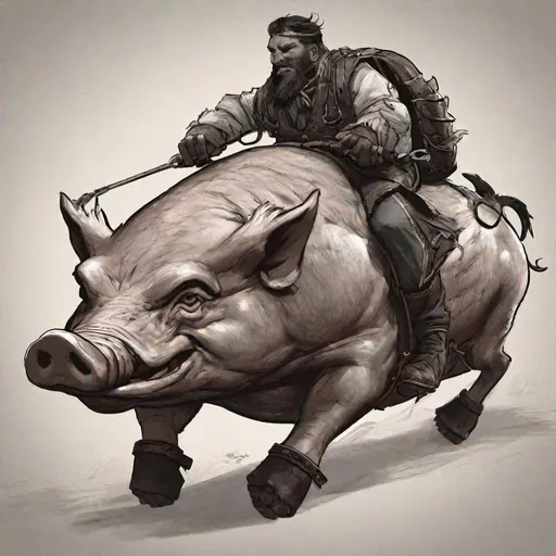 Prompt: hog rider