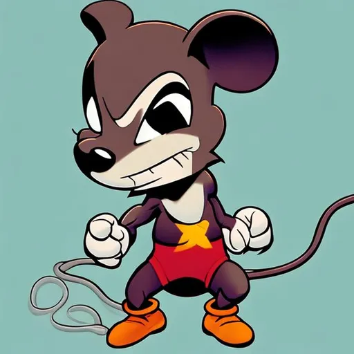 Prompt: Mighty mouse