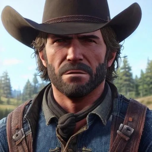 Prompt: fortnite arthur morgan Ultra HD UHD  2K 4K 8K 12K 16K 32K 64K Photorealistic Photorealism Masterpiece Beautiful 