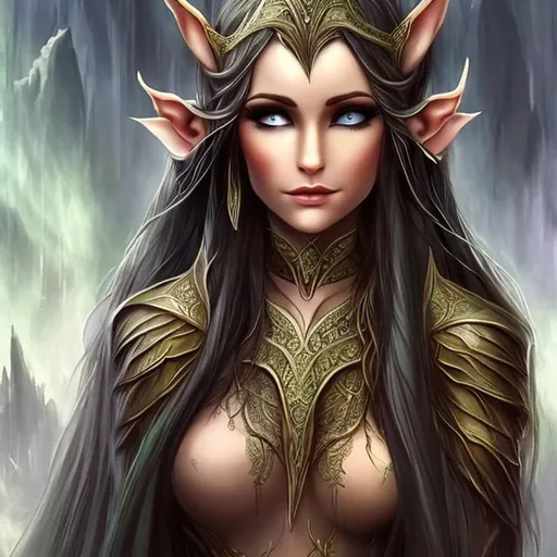 Prompt: Pretty elven woman