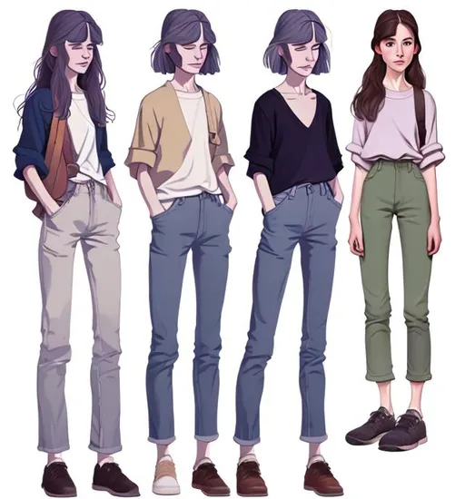 Prompt: Anastasia in modern clothes, ghibli style, cottage core, realistic proportions
