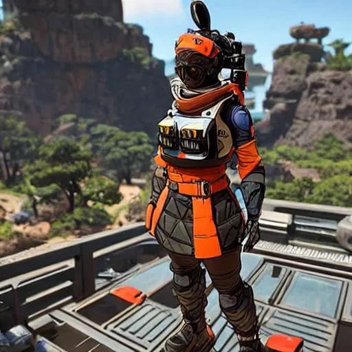 Prompt: mirage from apex legends doing a t-pose. extremely high quality