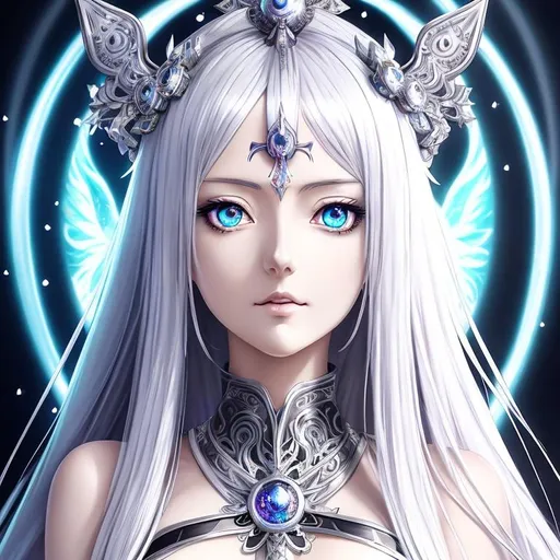 anime portrait of a İce goddess , anime eyes, beau... | OpenArt