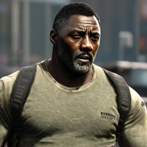 Prompt: photorealistic, idris elba, detailed face, juggernaut MW2