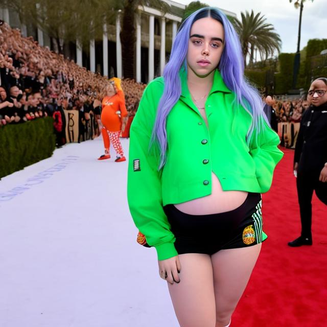 Full Body Pregnant Billie Eilish As Super Hot Cheerl OpenArt   Image Ql95M6AD 1692796150381 Raw 