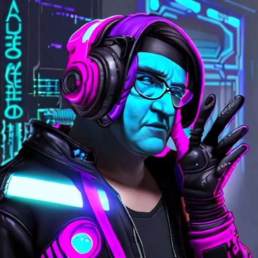 Prompt: source 2,gaben,cs2,80's cyberpunk theme cosmetic gloves skin