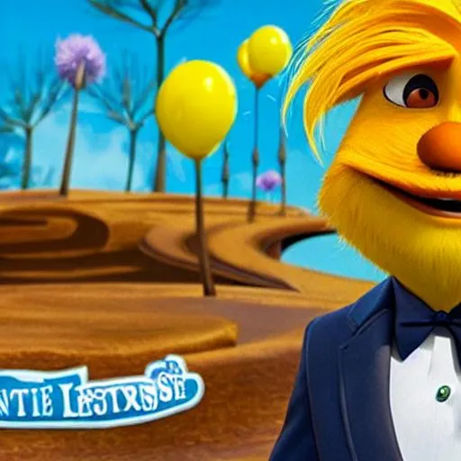 Prompt: the lorax as a homicide detective