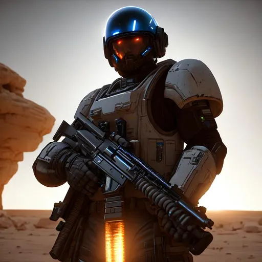 colonial marines in the desert, unreal engine, octan... | OpenArt