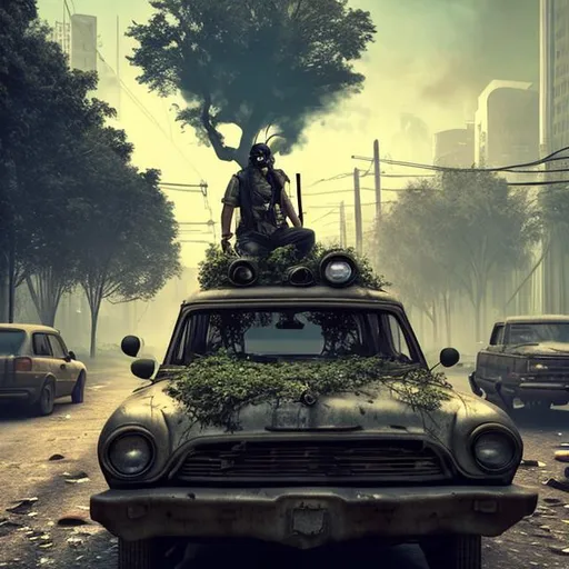 Drift through Apocalyptic City on Car 3D Live Wallpaper - free download