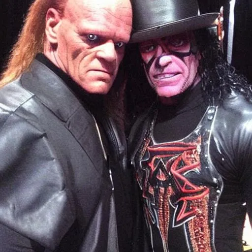 Prompt: WWE Undertaker and Sting