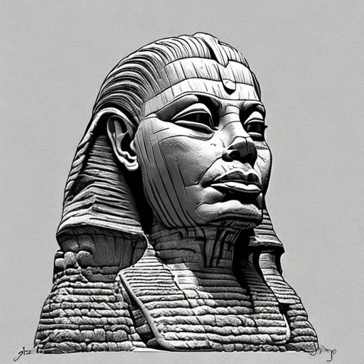 Prompt: President Trump Hair  Sphinx 