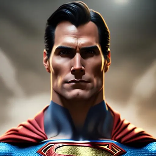 Portrait of superman with brown hair, a powered suit... | OpenArt