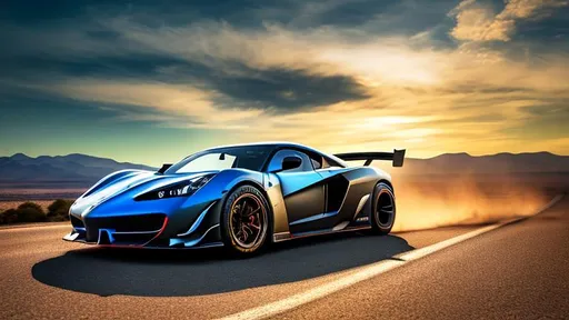 Prompt: supercar photo, 8k uhd, high quality, road, sunset, motion blur, depth blur, cinematic, cinematic 4k, 8k image in [mad max george miller] style. The image should be [super realistic] with [high resolution], shot in [natural lighting]. Lighting should create [soft shadows] and show [raw] and [vivid colors], volumetric dtx, depth blur, blurred background, bokeh (motion blur: 1,001).